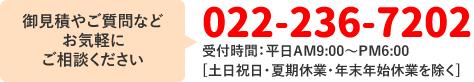 お問い合わせ電話番号