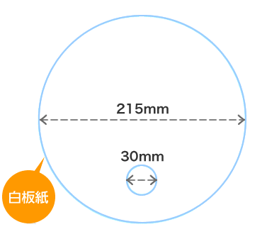 白板紙丸うちわ